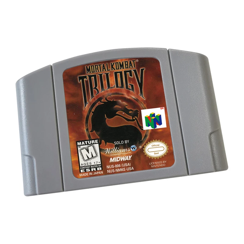 

Mortal-Kombat-Trilogy For N64 Game Card US And EUVersion Console, 64 bit USA And EUVersion Video Game Cartridge