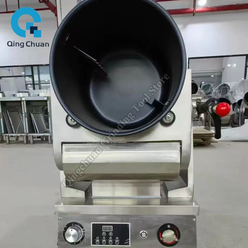 Stir Fry Machine Large Restaurants  Drum Frying Pans Commercial Multifunctional Canteens Cooking Machine By Sea