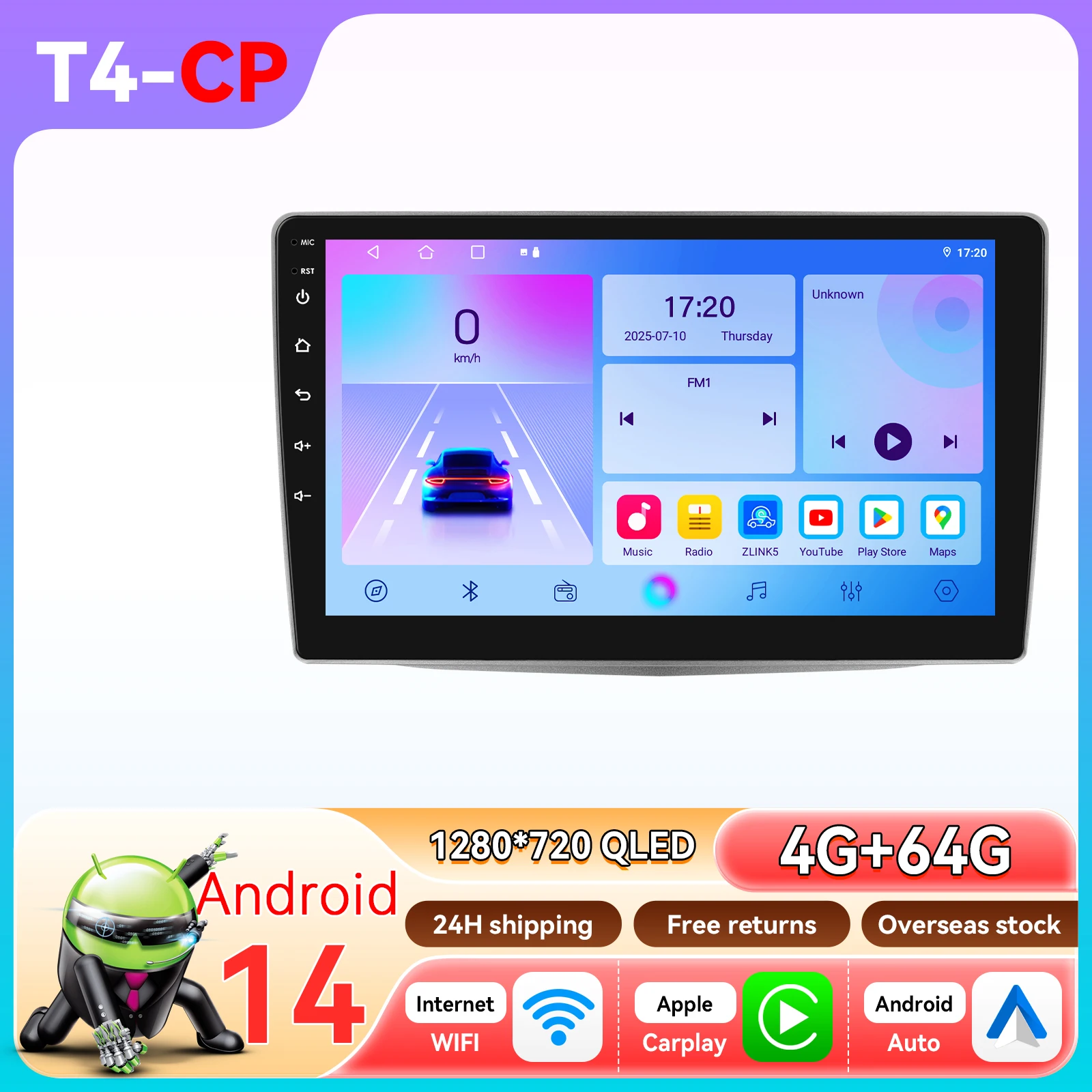 OSSURET Android 14 Autoradio Voor Alfa Romeo MiTo 955 2008-2016 Intelligent Systeem Carplay auto Multimedia Video Player GPS 6115