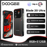 Global Version DOOGEE Blade20 Ultra Rugged Phone 8GB 512GB Rear Display 10300mAh Battery 6.6” HD+ 50MP Camera NFC Smartphone