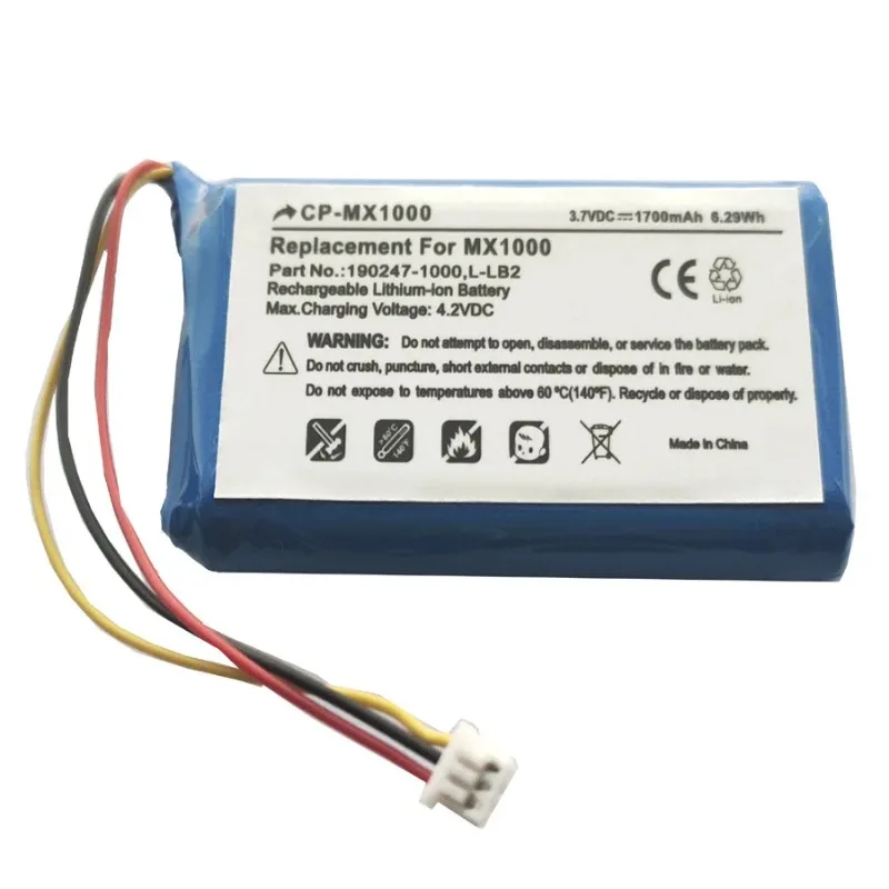 Persistent standby Fast Shipping 1700mah 3.7v L-LB2 190247-1000 Battery for Logitech MX1000 Mouse High-Performance Fast Charging