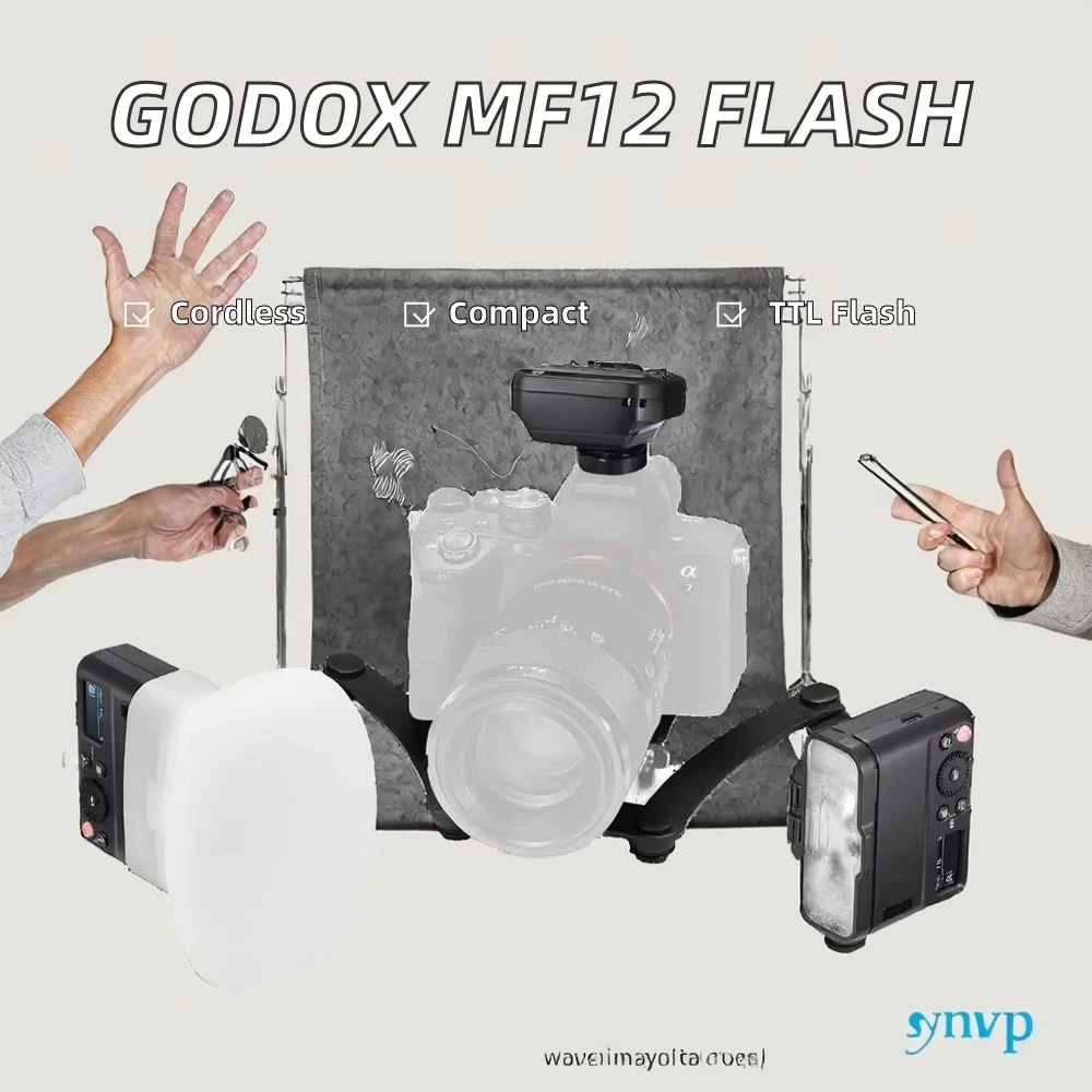 MF12-DK1 Wireless Mini Macro Dual Flash Diffuser for Photography Oral Cavity Insect Close-Up Shooting