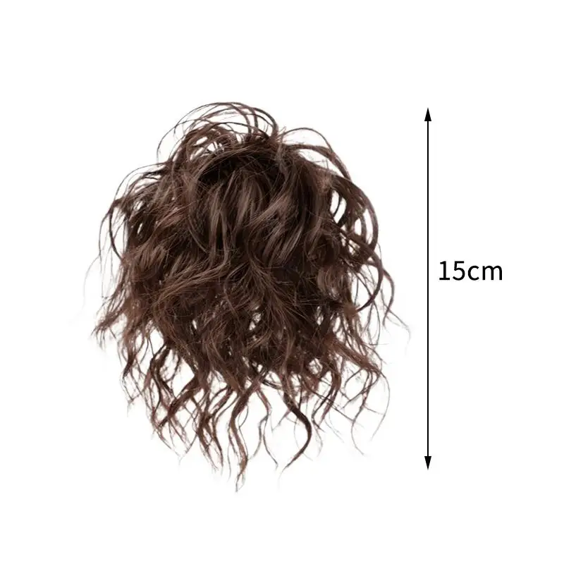 

Fashion Synthetic Hair Bun Claw Clip Natural Black Fluffy Wig Hair Rope