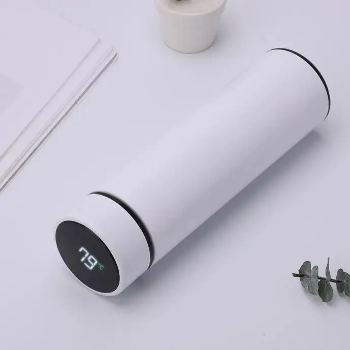 500ml Double Wall Smart  Temperature Led Display Vaccum Smart Flask Stainless  Smart Minco heat mh Homekit Zigbee thermostat