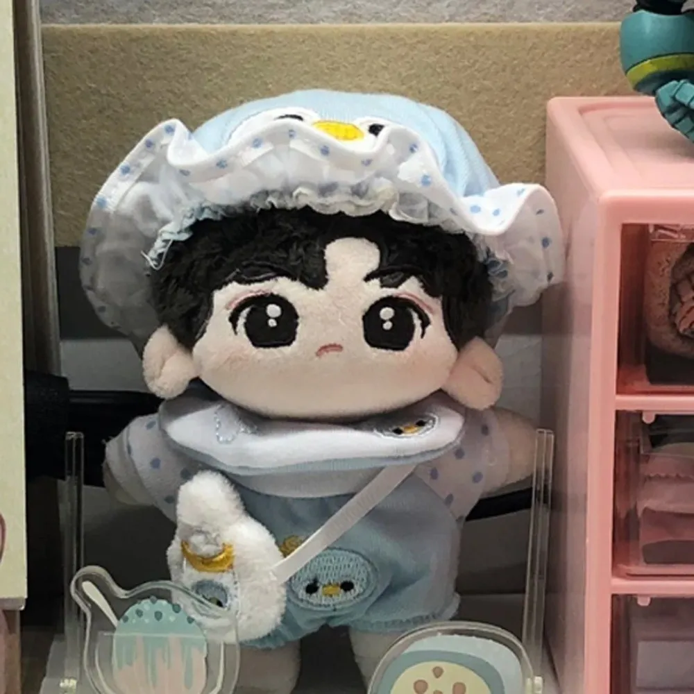 1セット ペンギンベビー 10cm コットン人形服 哺乳瓶衣装 コットン人形服セット 可愛い漫画 10cm 人形服