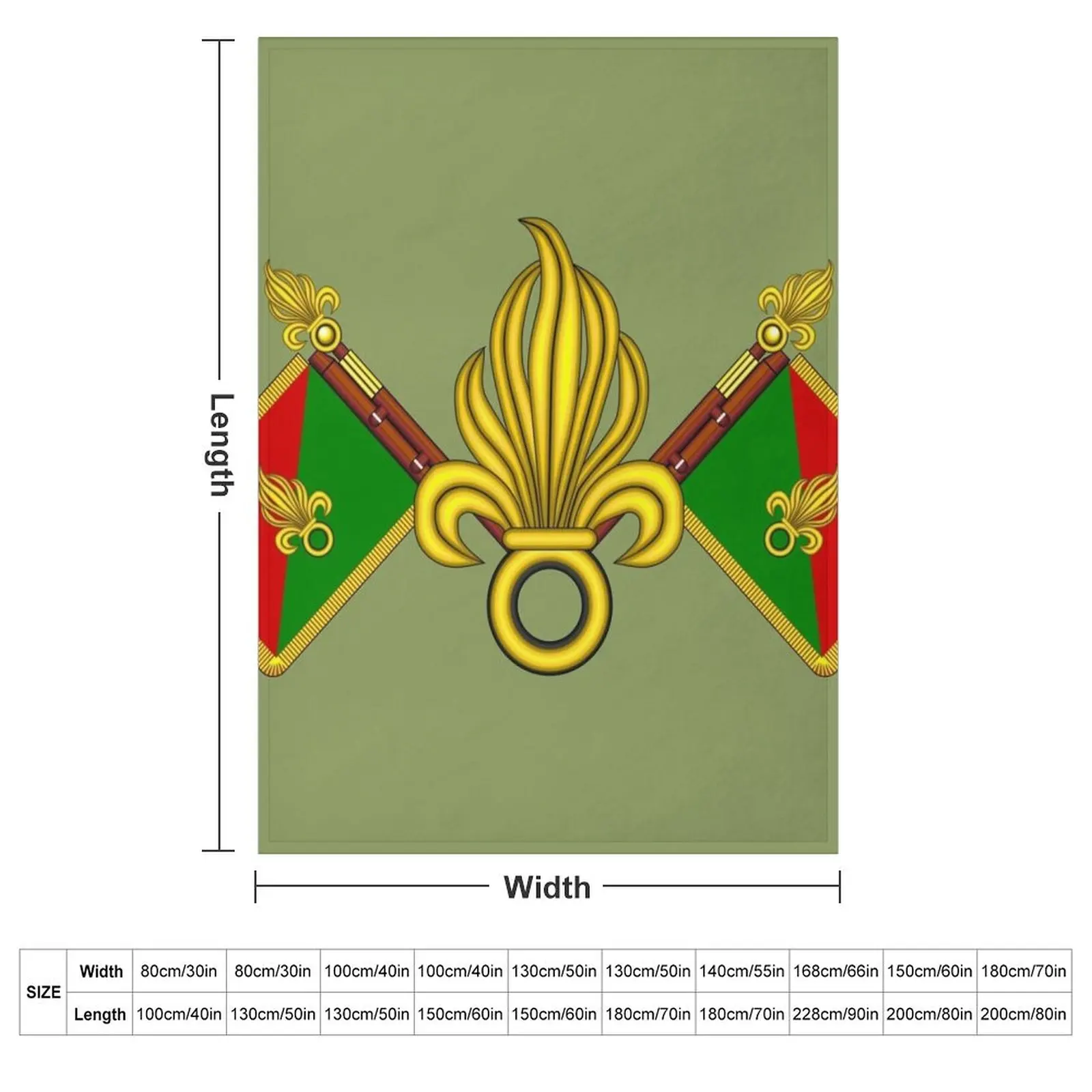 French Foreign Legion - Fanion et grenades Throw Blanket Soft Giant Sofa Picnic Sofas Blankets
