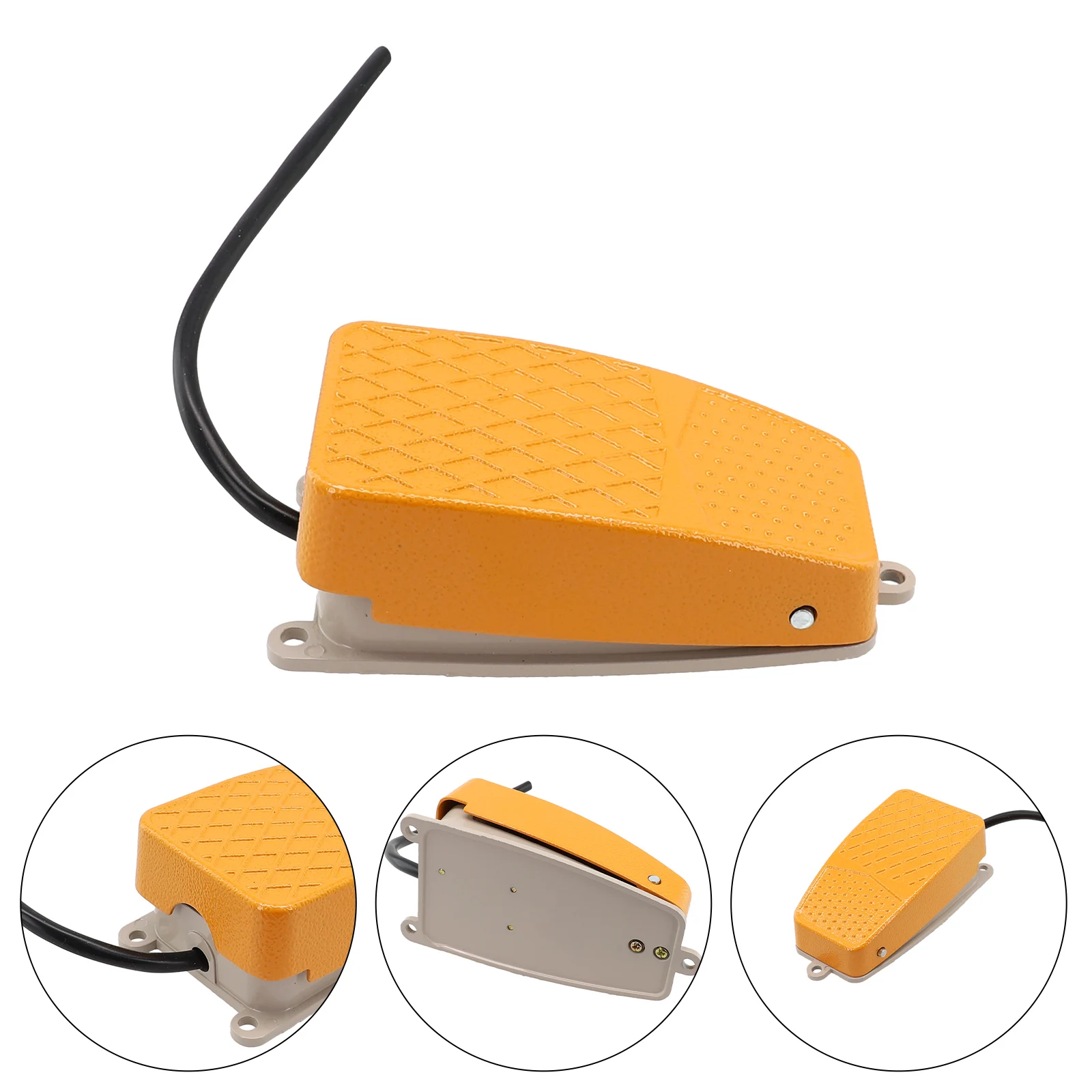 Brand New High Quality Foot Switch Electric Pedal Momentary Portable Practical Single Pole Double Thro Welding 10A 250VAC