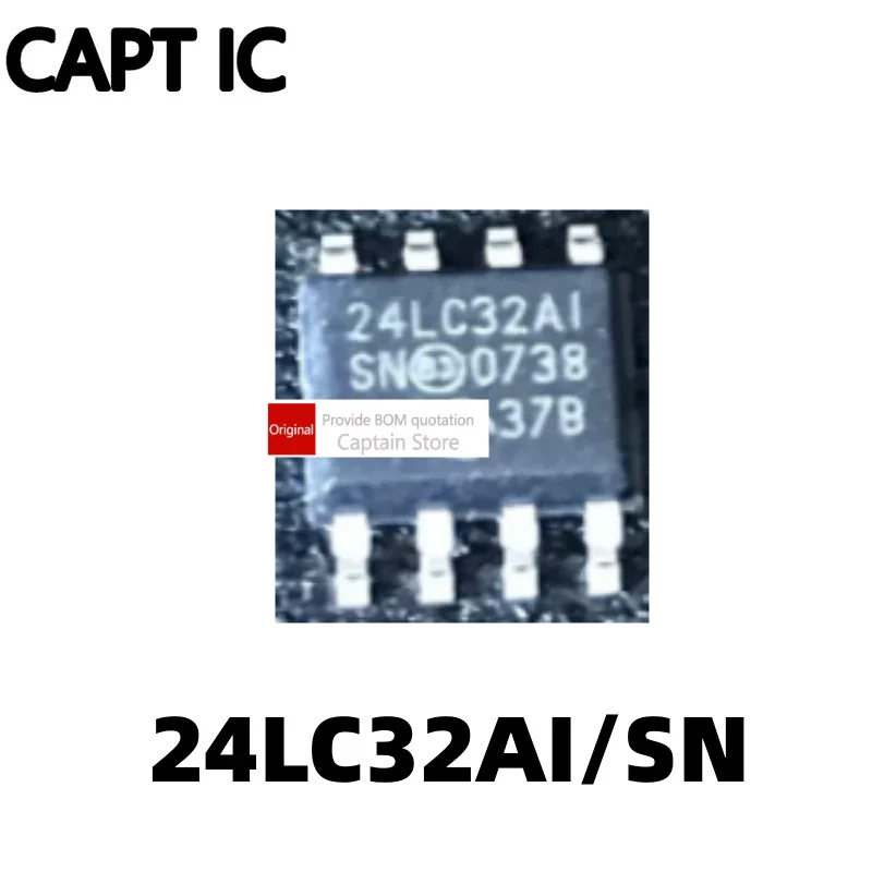1PCS  24LC32AI/SN 24LC32AI 24LC32A 24LC32A-I/SN Memory Chip SOP8