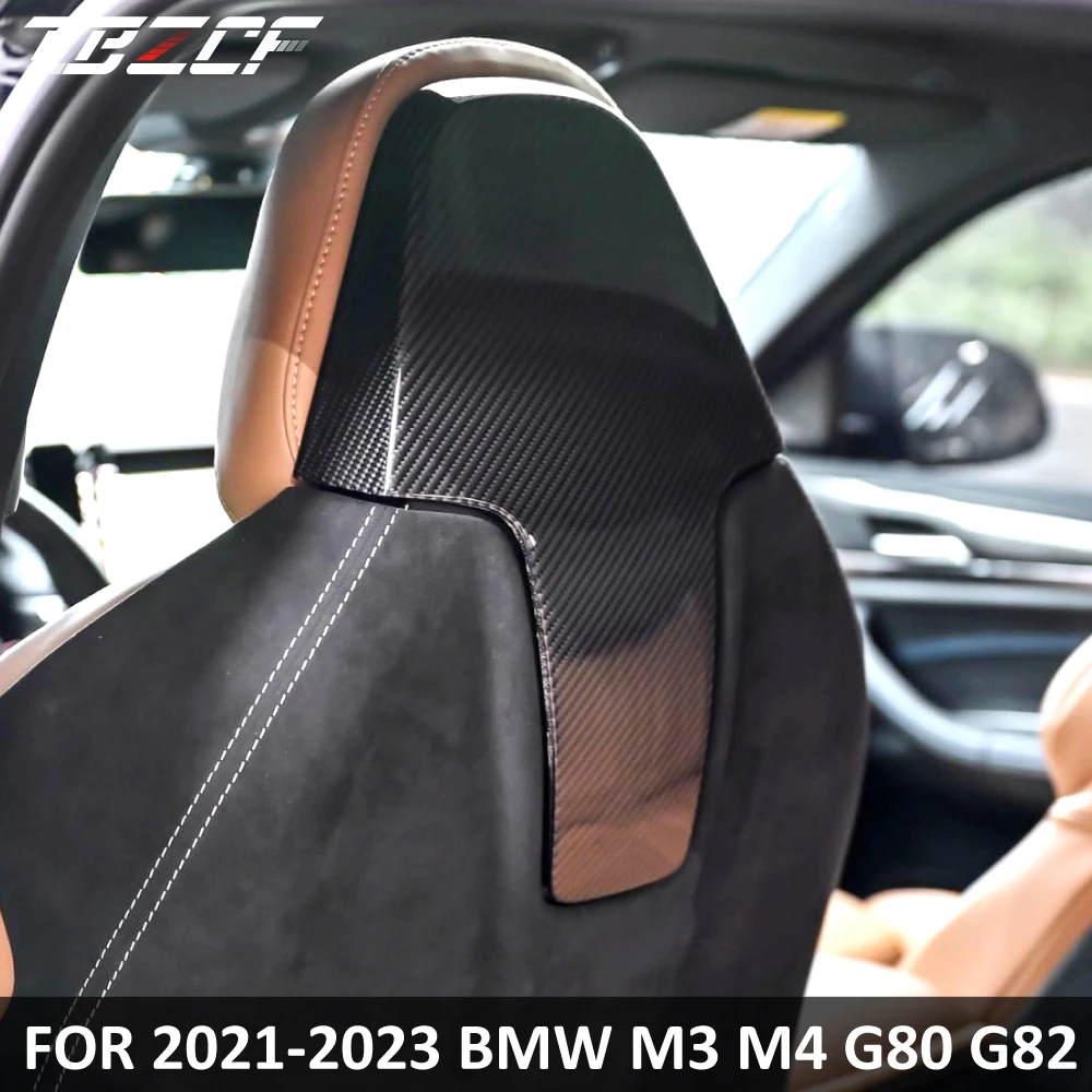 

2021-2023 M3 M4 G80 G82 Dry Carbon Fiber MP Style Seat Panel Decoration For BMW High Quality Real Dry Carbon Fiber Accessories