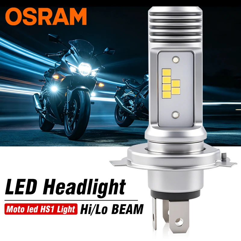 Lâmpada LED Osram HS1 para Farol de Moto 10W PX43T LEDriving HL Plus Plug&Play AC/DC 6000K Branco Frio 7685CW