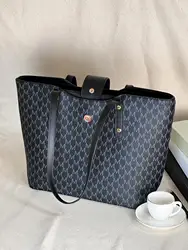 Moda semplice Tote Bag viaggio pendolare borsa a tracolla portatile con cerniera di grande capacità borsa a tracolla da donna regalo per le donne