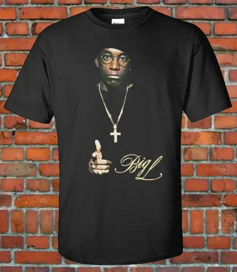 

BIG-L The Big Picture Album Cover Rap Hip Hop Rapper 90s Retro Vintage T Shirt B