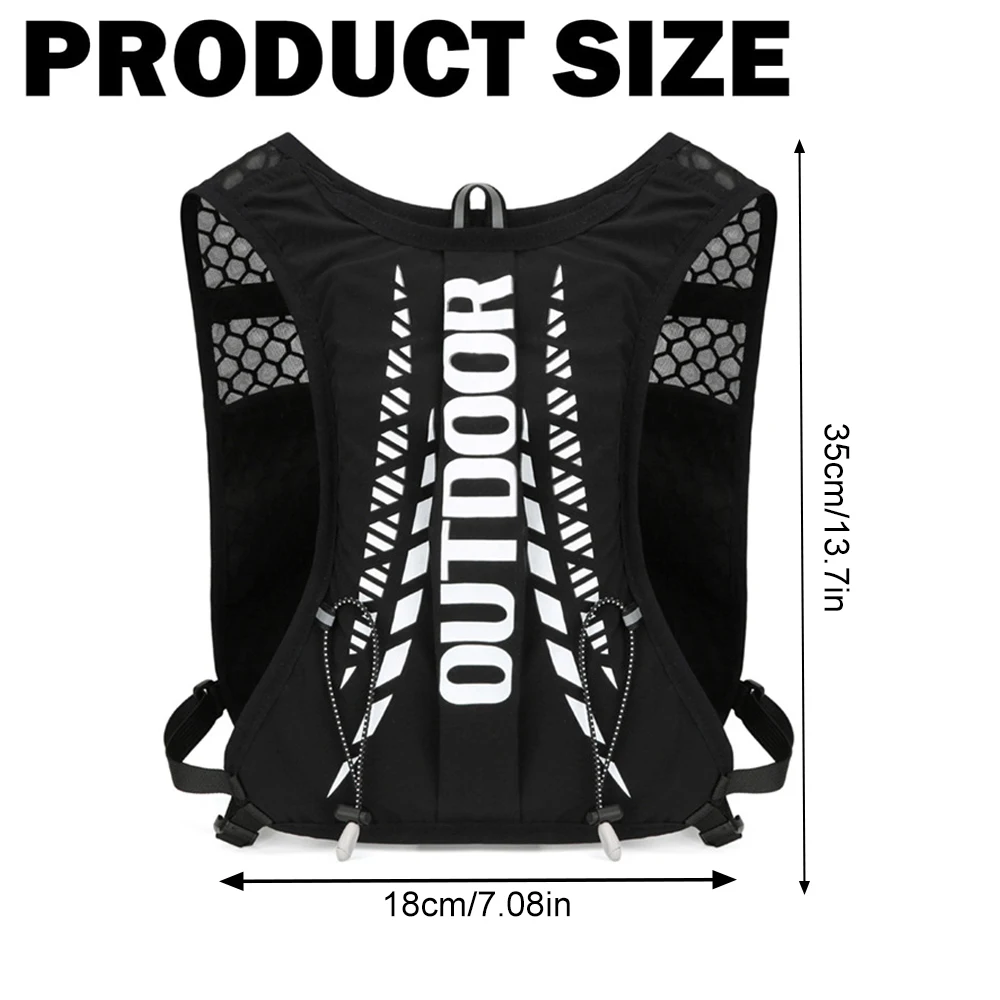 1PCS Running Vest for Women & Men, Lightweight Hydration Backpack Pack for Trail Running, Marathon, Hiking, Cycling, Jogging