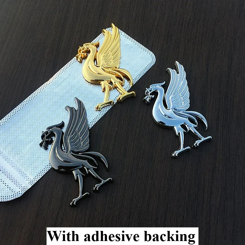 Red Army The Liver-Bird Rooster Metal Sticker Phoenix Totem Customized Vehicle DIY Decorative Car Accessories Landmark Elements