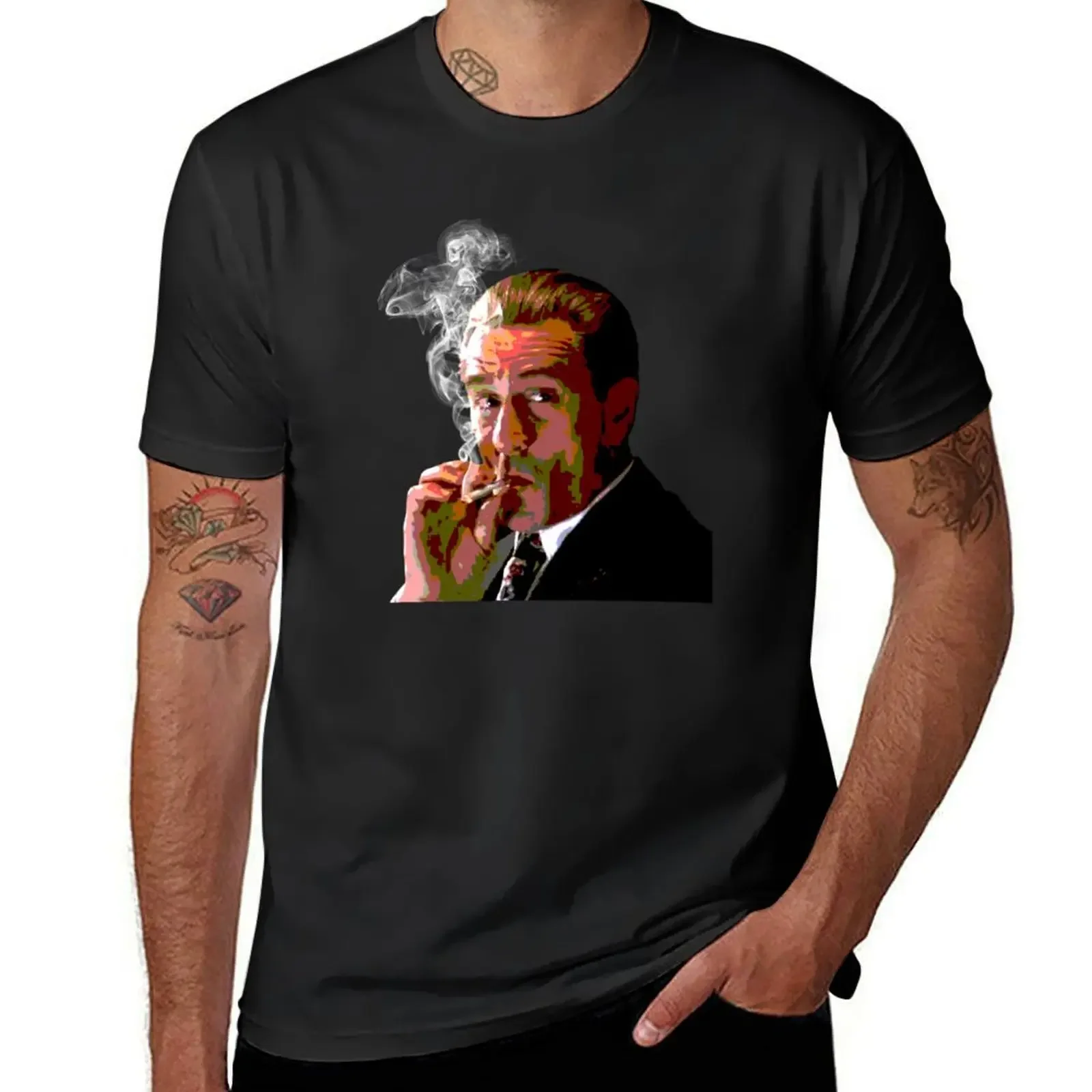 Robert De Niro - Goodfellas Smoking T-Shirt tees anime t shirts anime clothes mens white t shirts