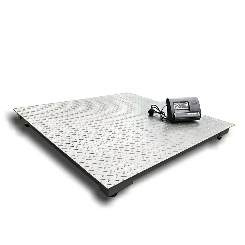 Heavy Duty Electronic Digital Floor Scale Industrial Weighing Platform 1 Ton 3 Ton 5 Ton Capacity