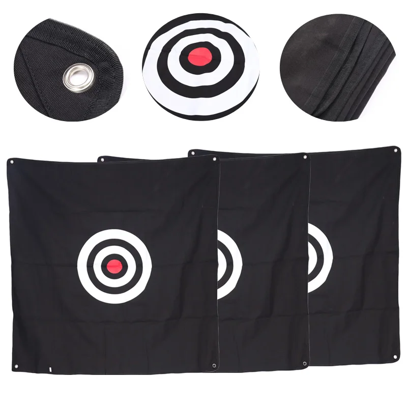 1.5mx1.5m Golf Target Cloth Black Canvas Lightweight Golf Hitting Practice Strike Cloth For Golf Practice Net