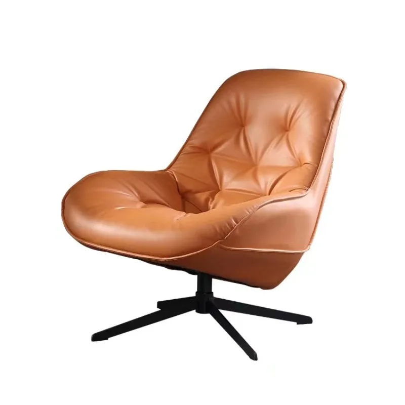 

Living room balcony study lazy recliner leisure single leather rotating small apartment bedroom chair