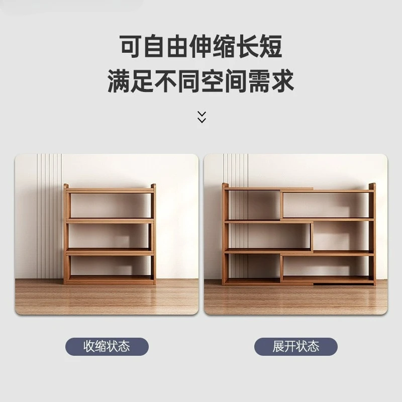 Bookshelf, desktop storage, bookcase, wall shelf, household floor-to-ceiling multi-layer magazine picture book display shelf