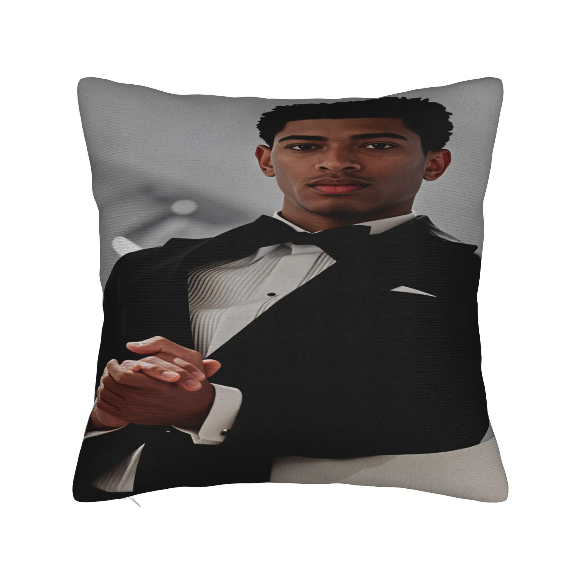 Pillow Cover Jude Bellingham Formal Tuxedo Elegant Gentleman Portrait  Funny Pillow Case For Sofa Home Decoration Pillowcases