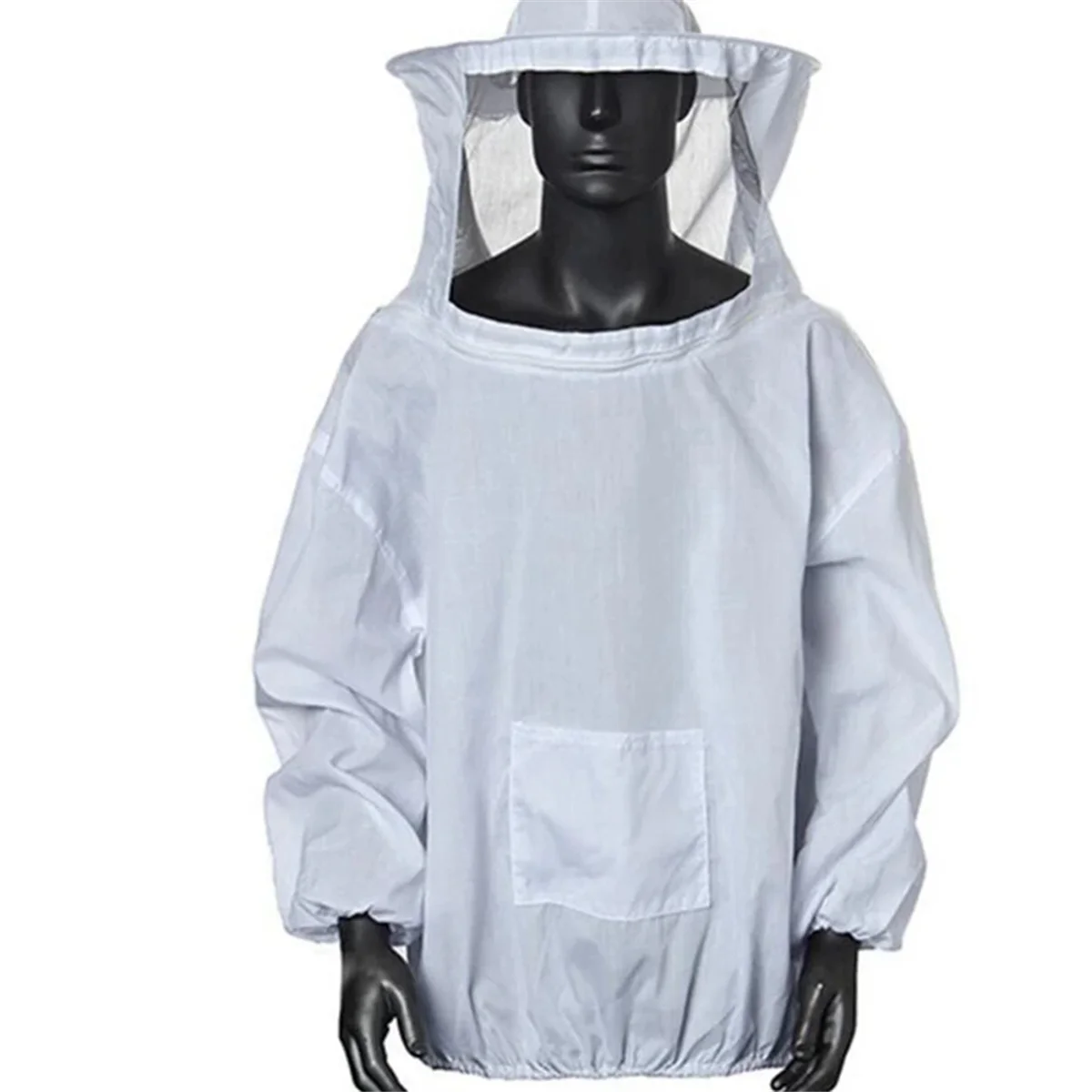 Beekeeping Suit Bee Clothes of with Hat Anti-Bee Suit Anti-Bee Bite Equipment Farming Clothing Coverall,White