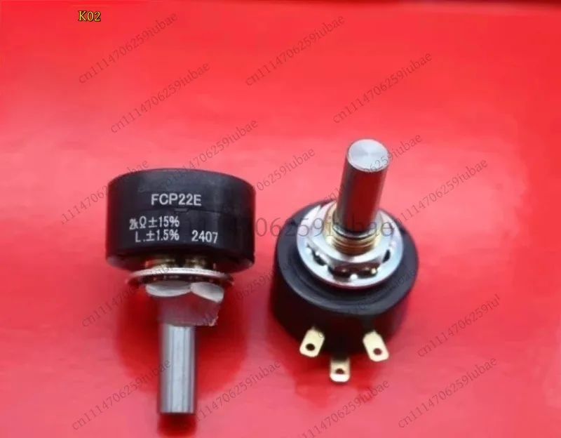 df df 1pc Conductive Plastic Potentiometer SFCP22E 1K 5K 10K Ohm Single Turn Continuous Rotation Electronic Component