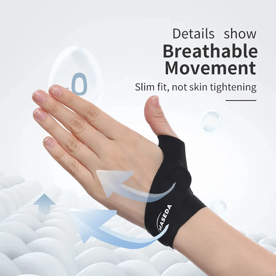 1Pcs Wrist Thumb Brace Ultra-thin Compression Wrist Straps Thumb Support for Tendonitis, Tenosynovitis, Carpal Tunnel Arthritis