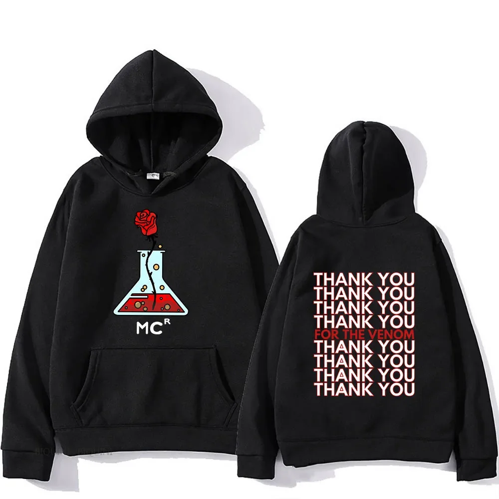 

My Chemical Romance Grunge Hoodies Heavy Mental Grunge Sweatshirt Long-sleeved Print Band Fleece Clothes for Men/women Oversized