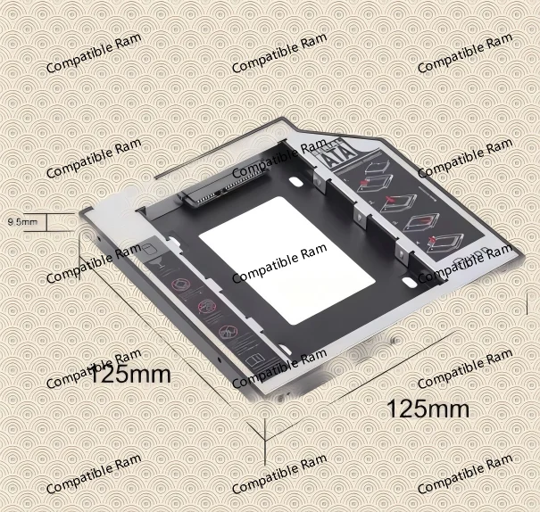 9.5mm SATA HDD SSD Hard Drive Disk Caddy/Bracket for Lenovo E41-35 (81S1) E41-45 (82BK/82BF) E41-80 E50-80 E51-80 G40-80