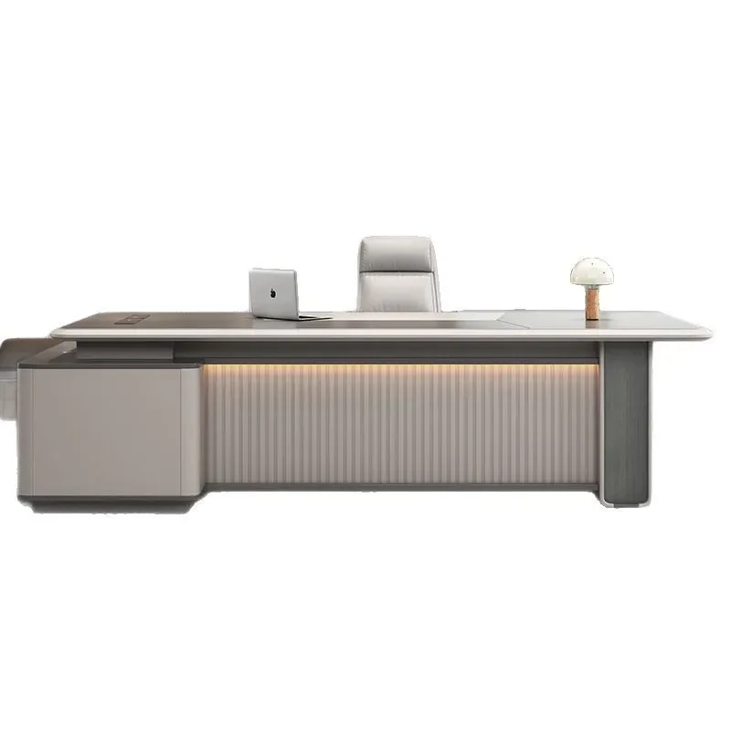 Large Single Office Desk and Chair Set Simple Modern for Supervisor Manager President