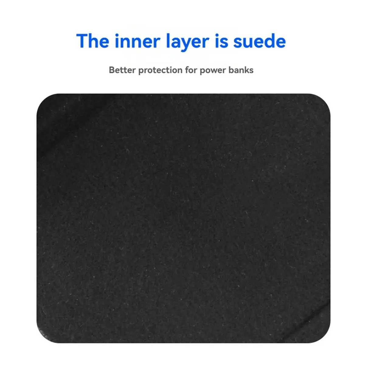 Funda de cuero PU para banco de energía para portátil (25.000 mAh 165 W), funda protectora de viaje para banco de energía (solo estuche)