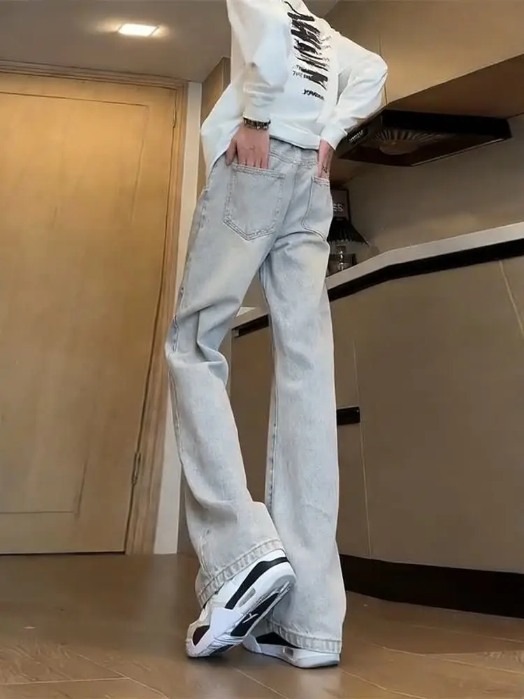 

Мужские джинсы Cleanfit ey Cement A: американские, прямые, зауженные, износостойкие, для повседневной носки