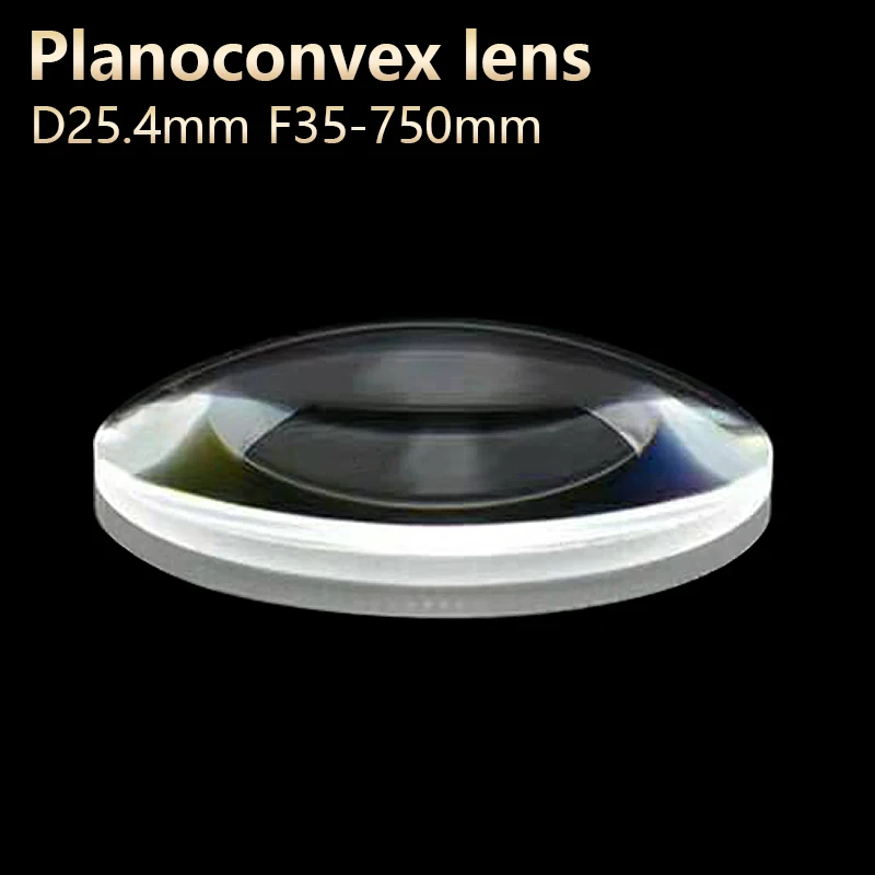 

Plano convex lenses galss Optical lens DIY Telescope Microscope eyepiece spotlight D25.4mm F35-750mm Customizable