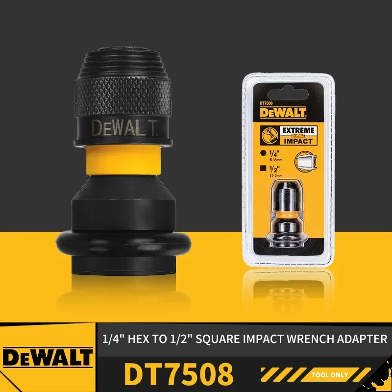 Dewalt Praça Impact Wrench Adapter, Acessórios Power Tool, DT7508, 1/4 \