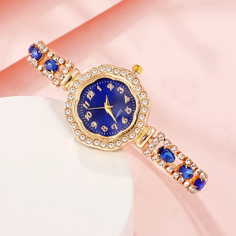 Diamond Women Watches Red Watch Ladies Wrist Watches Luxury Brand Rhinestone Womens Bracelet Watches Female Relogio Feminino