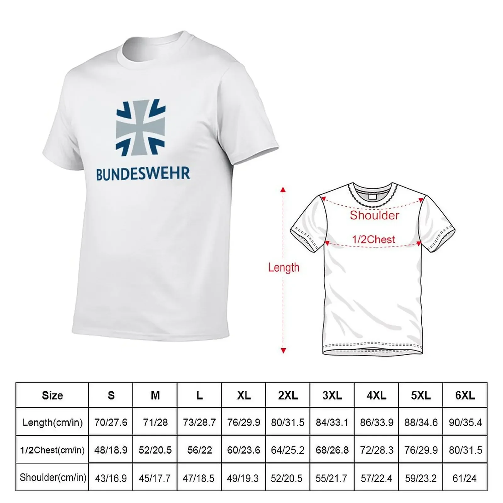 Bundeswehr Insignia T-Shirt korean fashion new edition clothes for men