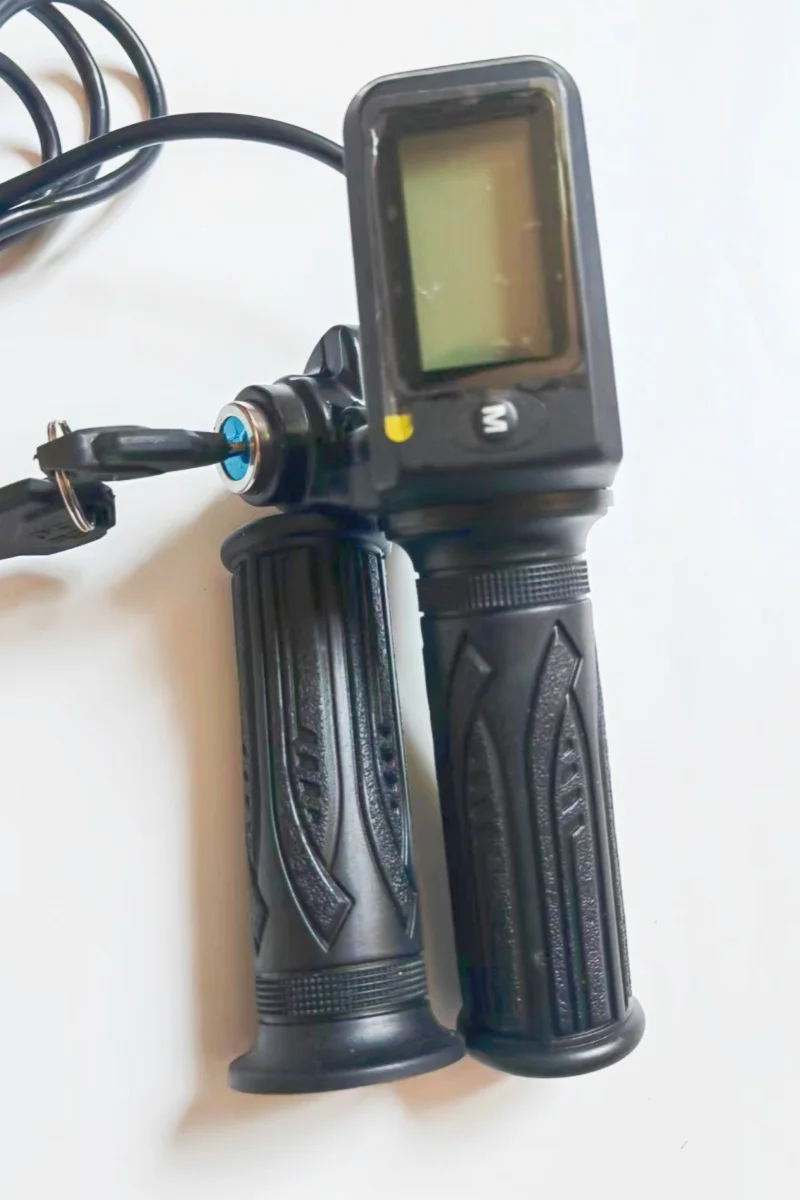 36V 48V 60V Electric Bicycle Accelerator Electric Scooter Handle With Ignition Switch And Speed Function Electric Scooter Parts