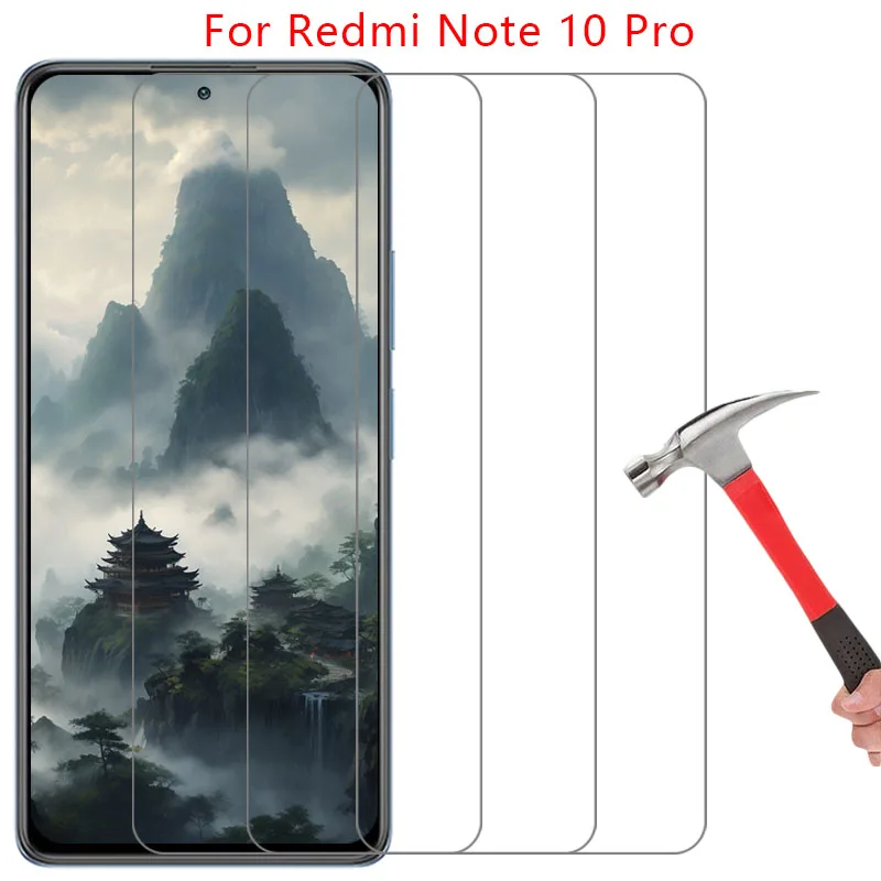 Чехол для телефона Xiaomi Redmi Note 10 Pro 4G 5G, защитное стекло, задняя крышка для Redmi Note 10, Note 10 Pro, Note 10 Pro 4G 5G, Xiaomi Redmi