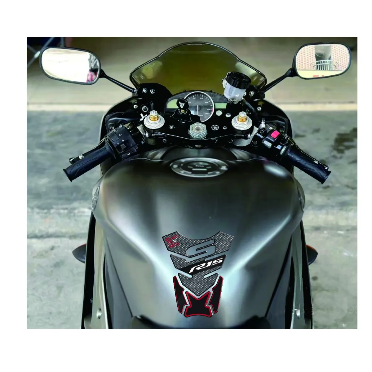 

3D Motorcycle Fuel Tank Cap Pad Protector Stickers Decals For YAMAHA R15 R 15 YZF-R15 R15M R15V4