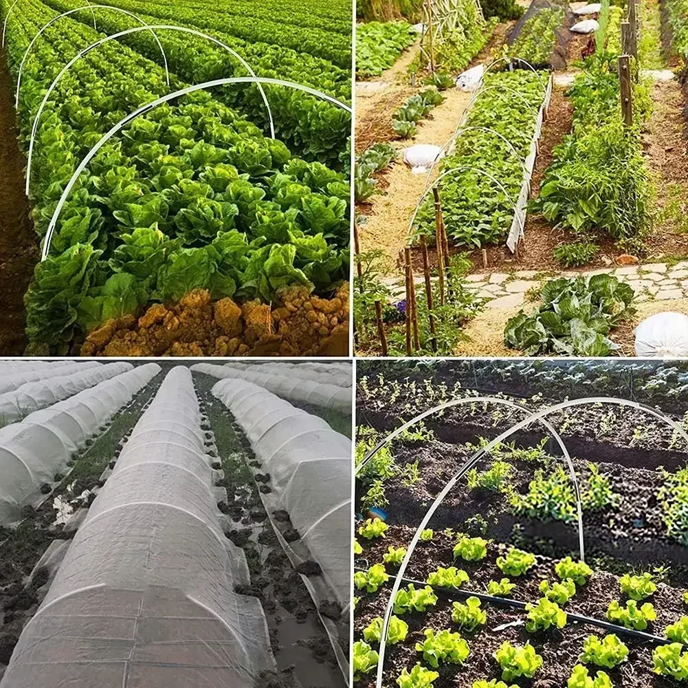 

Plant Tunnel Arches Plant Support Tunnel Hoops Connectors Fibreglass Tyres For Raised Bed Garden Greenhouse Set Stable