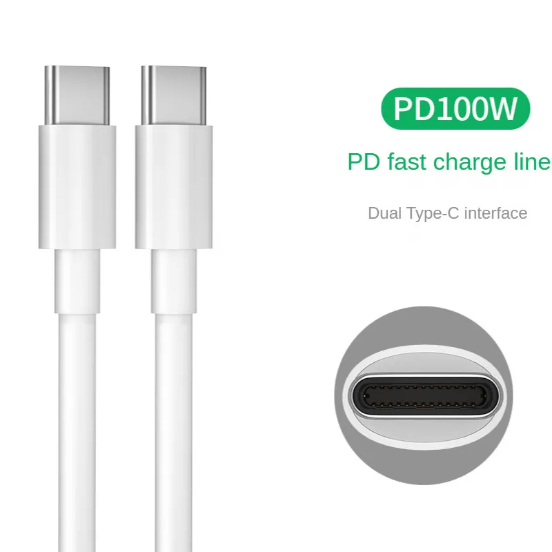 Cable de datos de carga rápida para Huawei, Samsung, Xiaomi, LG, Macbook, iPad, tipo C a tipo C, 100W, PD, USB C a USB tipo C