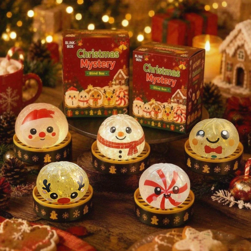 2026 Weihnachtsthemen-Quetschball: Niedlicher Brötchen-Squishy mit langsamem Rückstand zur Stresslinderung, Weihnachtsfigur, Geschenk – Detail 12