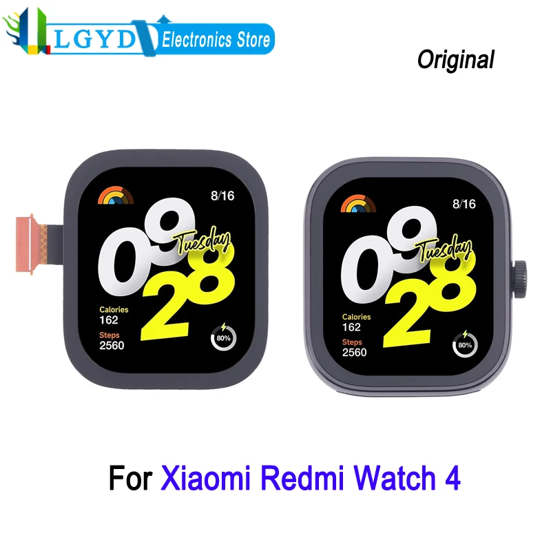 1.97-inch AMOLED LCD Screen For Xiaomi Redmi Watch 4, M2314W1 Smartwatch LCD Display Touch Screen Repair Replacement Part