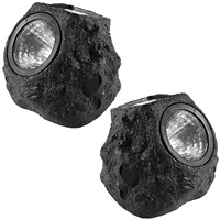 2Pcs Solar Rock Lights Outdoor Garden Decor Waterproof Solar Powered LED Rock Light Patio Decor Patio Decorations Outdoor