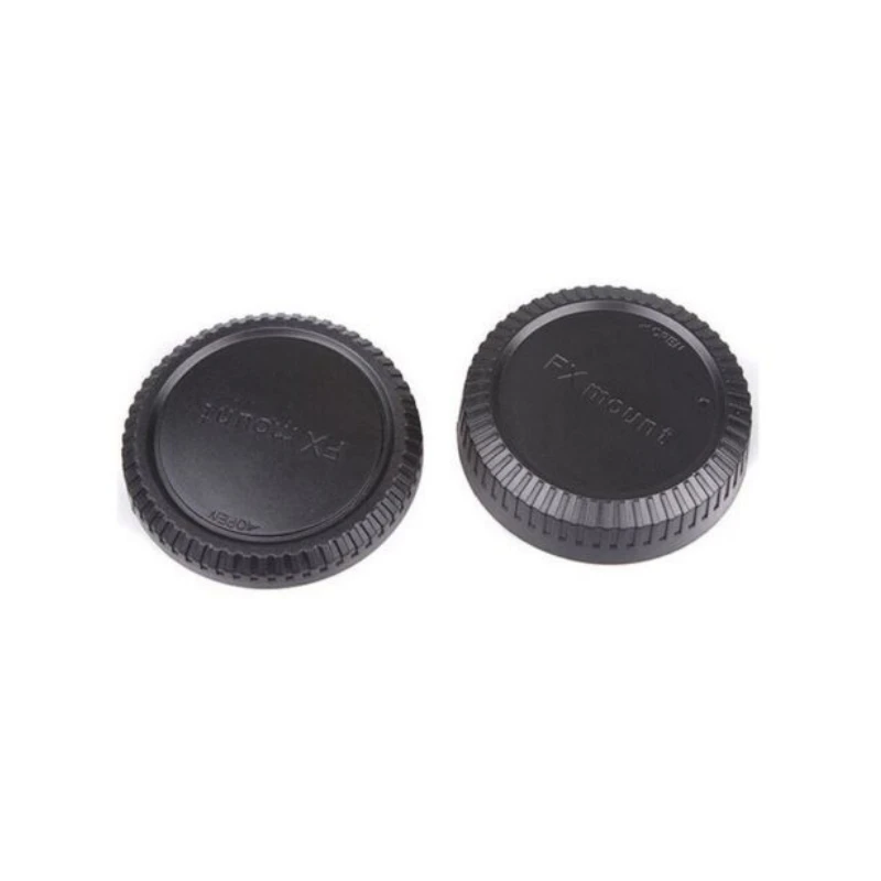 Rear Lens Cover+Body Cap Anti-dust Protection ABS Plastic Black for  for FX X Mount X-Pro 1 X-E1 X10 XF1  Camera Accessories