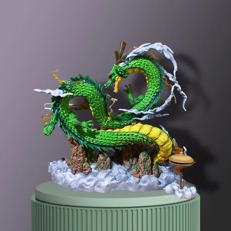 

Dragon Ball Action Figure: Super Shenron & Kid Goku Scene Statue - Large Model for Children's Collection