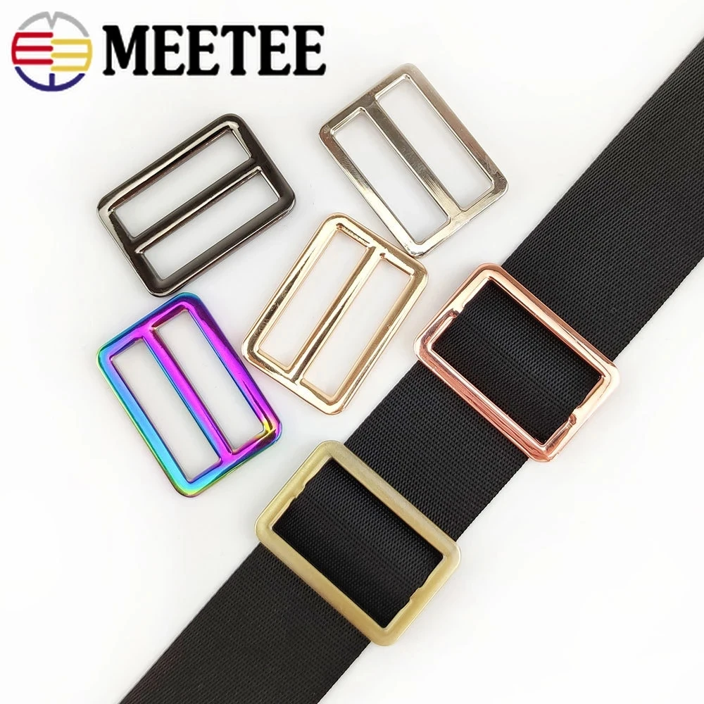 20Pcs 20/25/32/38/50mm Metal Bags Ring Buckle Webbing Tri-glide Adjuster Hook Clasp Belt Handbag Strap DIY Hardware Accessories