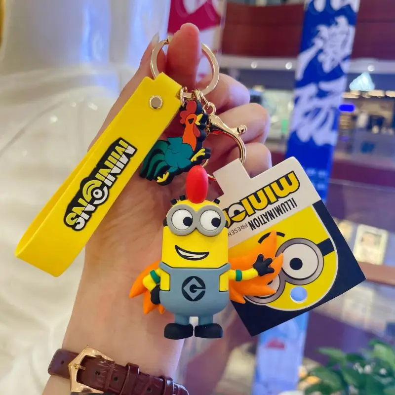 Genuine Cartoon Zodiac Minion Keychain Trendy Exquisite Internet Celebrity Pendant Car Bag Gift Valentines Day Gift Fashion