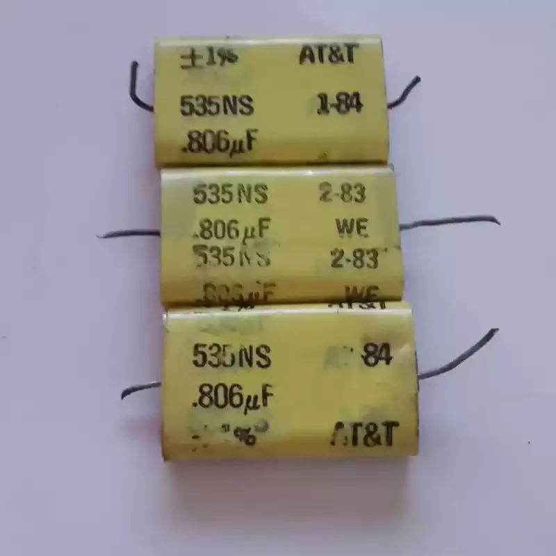 10-100PCS 미국 앤티크 웨스턴 일렉트릭 레드 헤드 WE HAW 0.806UF400V 발열 커플링 박막 커패시터