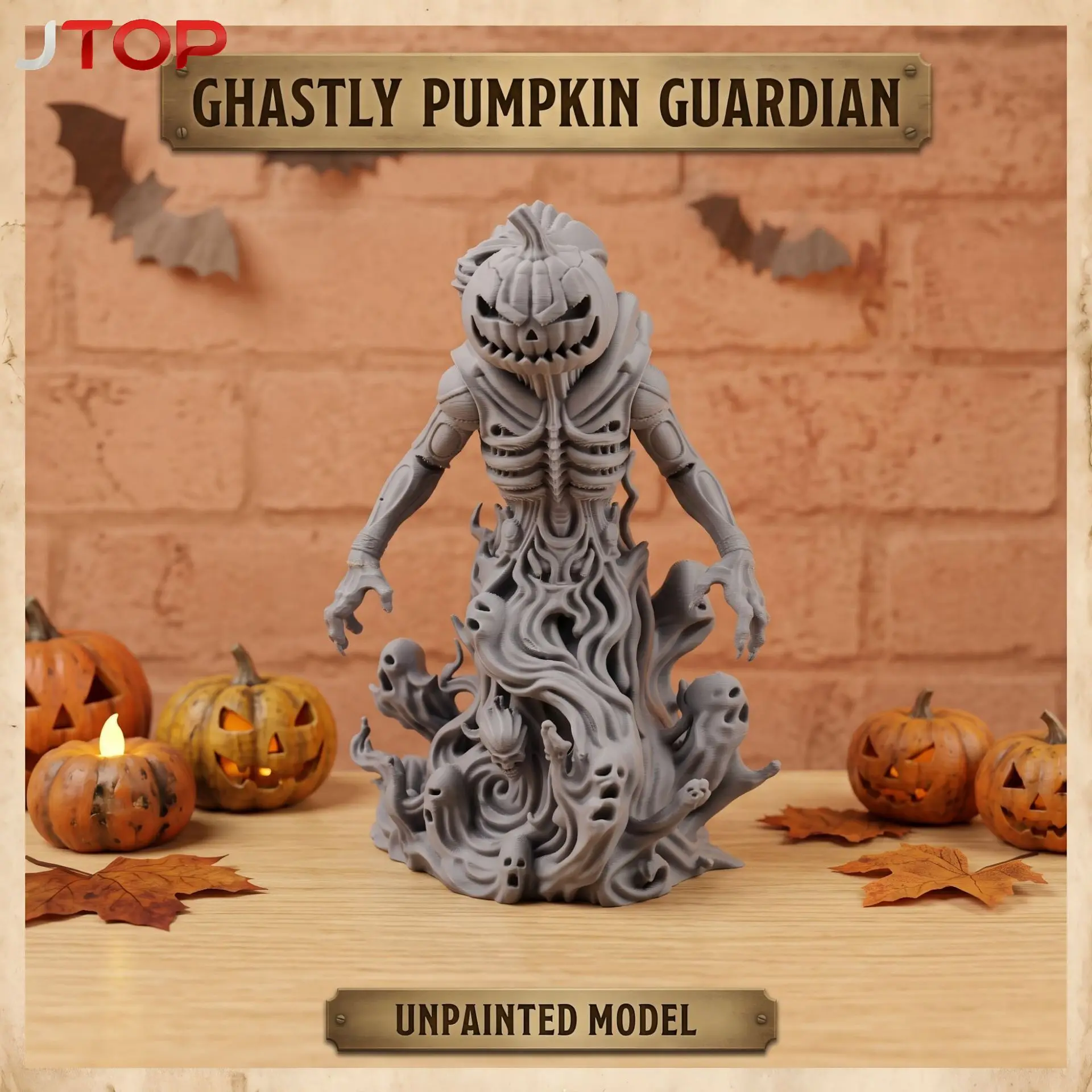 Home Decoration Crafts Figurines Popular Halloween Pumpkin Alien Ornaments Gothic Style Office Home Desktop Decoration Ornaments